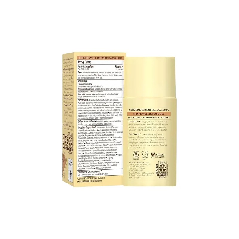 Babo Botanicals Daily Sheer Mineral Tinted Sunscreen Fluid S