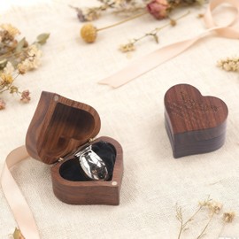 Small Urns for Ashes Heart Shaped Wooden Keepsake Box with Angel Wing Mini Cremation Keepsake Urns Memorial Urn for Men Women