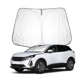 BIXUAN Sun Protection Compatible with Peugeot 3008 5008 2016-2023 2024 Windscreen for Car Windscreen Cover Wind Protection for Peugeot 3008 2024 Windscreen Blocked UV Cover Foldable