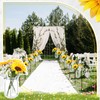 FoldTier 108 Pcs/12 Sets Sunflower Mason Jar Wedding Aisle Decorating