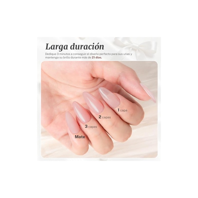 CHERIMOYA Base Coat Permanentes Rubber Color 15ml, Gel Multifuncional 4