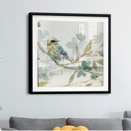 Renditions Gallery Spring Melody I Contemporary Artwork Bird Art Framed Scenic Giclee Canvas Prints Animals Wall Decor Painting