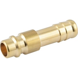 Fittingteile Coupling Plug with 4 mm Hose Nozzle NW 7.2 Standard Compressed Air Plug Brass