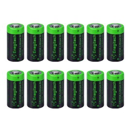 Enegitech CR123A Lithium Batteries Photo Non-Rechargeable Lithium Battery –3 Volt 123 Battery Lithium 10 Years Shelf Life-12Pack - Color: 24pack