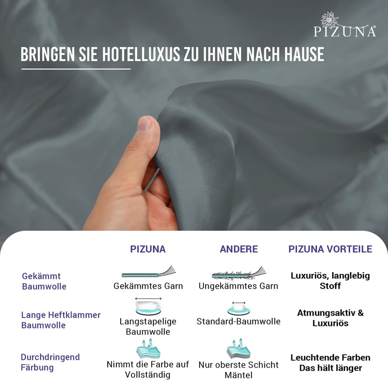 Pizuna Fitted Sheet 90 x 200 cm - 100 x