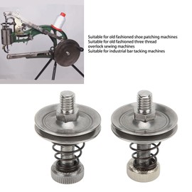 Hapivida Pack of 2 Sewing Machines Thread Tension Assembly Stainless Steel Seam Tensioner Parts Sewing Machines Thread Guide 3.5 x 1 cm / 1.4 x 0.4 Inches