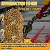 SENKEYFE 1/4" Tow Chain|G80 Log Chain with G70 Clevis Grab