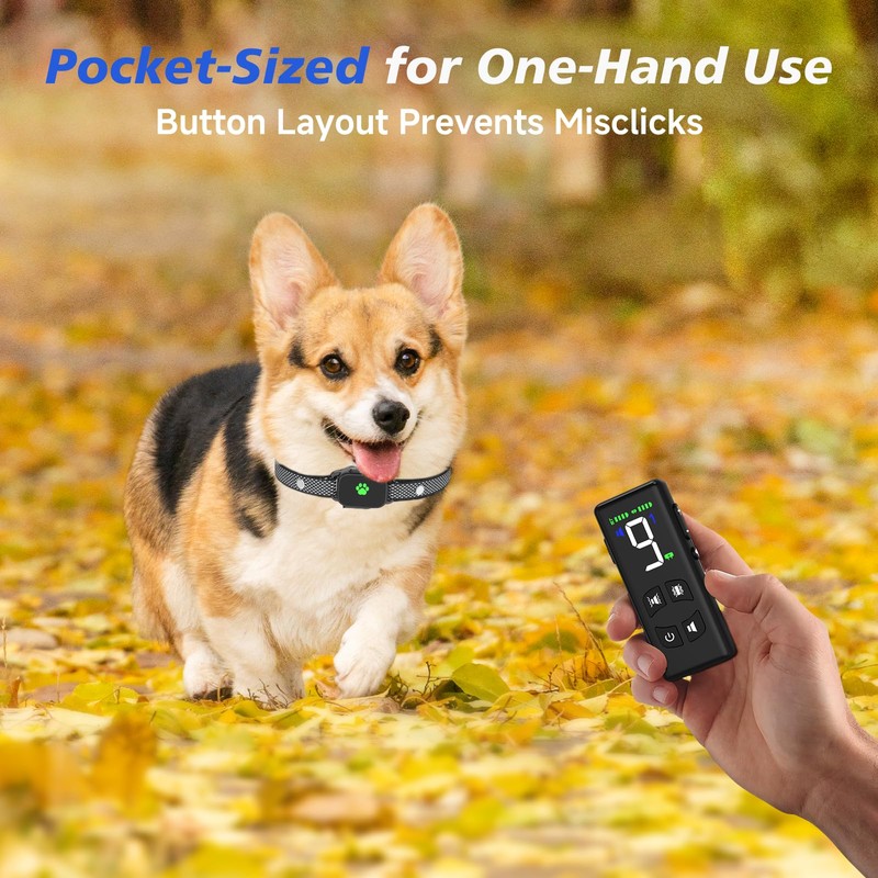No Shock Dog Training Collar with Remote 2600Ft, Ultra-Small Training