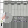 Gibelle Long Shower Curtain 72x80, Waffle Weave Bathroom Shower Curtain