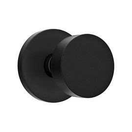 Disc Rosette Door Set with Disc Knobs Privacy in Matte Black