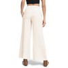Urban CoCo Women's Elastic Waist Lightweight Linen Pants Wide Leg