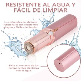 Depiladora facial mujer recargable,Depiladora facial mujer sin dolor,mujeres y hombres,con Luz LED,portátil,para rostro,cejas,axilas y vello privado.