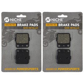 NICHE Brake Pad Kit for Honda Rancher 420 foreman Rubicon 500 06435-HP5-602 06435-HP7-A01 Front Rear Semi-Metallic