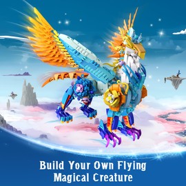 Sillbird Magical Creatures Building Set for Kids Age 10+ and Adults, Buildable Flower Animal Toy for Home Decor, Birthday Gift Idea for Boys Girls Teens and Adults (1212 Pieces)