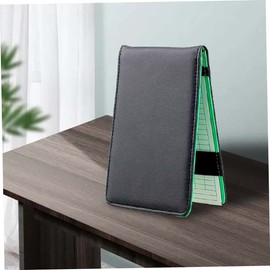 Sosoport 3pcs Golf Score Recording Notebook Portable Scorekeeping Book for Accurate Golf Game Tracking Elegant Pu Leather Cover Black Scorecard Keeper