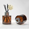 Yaphetss 2Pcs 50ml 1.7oz Diffuser Bottles Empty Glass Diffuser Jar