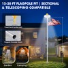 PPQ Solar Flag Pole Light, High-Lumen 25 LED Flag Pole