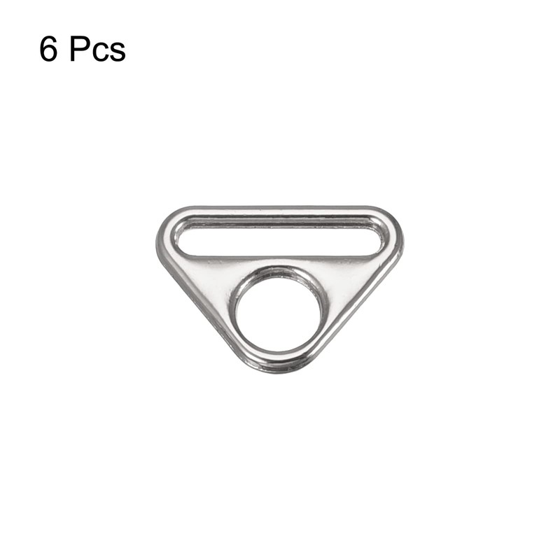 sourcing map Triangle Adjuster with Swivel Shackle D Ring Buckle,