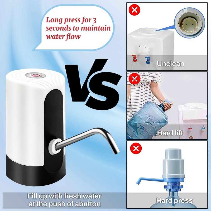 Water Table Pump, Portability Electric Water Pump with USB Data