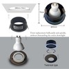 Sweier Waterproof Downlight Black GU10,IP65 LED Bathroom Spotlight Cool White