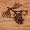 Park Designs Rustic Pinecone Wood Utensil Caddy