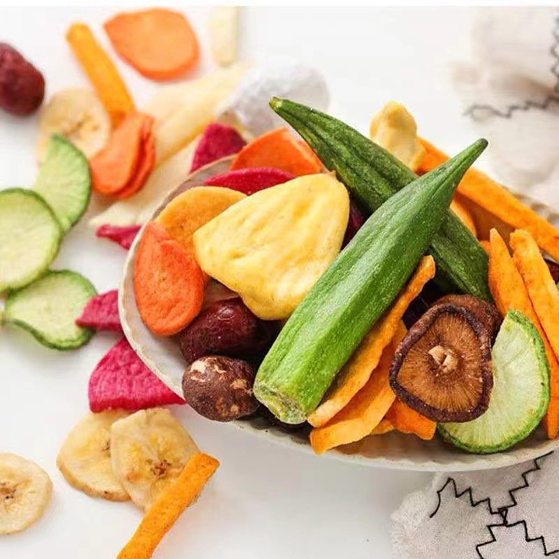 XCVFDVOR Freeze dried fruit and vegetable crisps | Dried vegetable