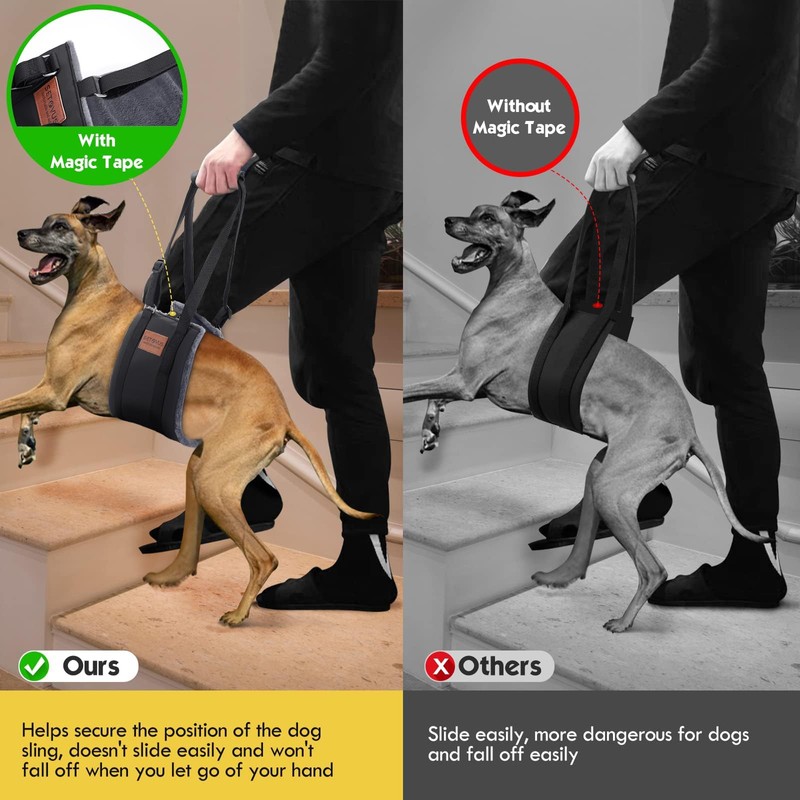 S-ETOVUS Dog Sling for Large Dogs Hind Leg Support, Magic