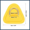 INFINAUTO 4pcs Kayak D Ring Patch PVC Stainless Steel Triangle