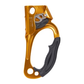 RESQT Hand Ascender, Rock Climbing Tree Arborist Rappelling Gear Equipment Rope Ascender Rope Clamp for 10~13MM Rope(Right Hand-Orange)