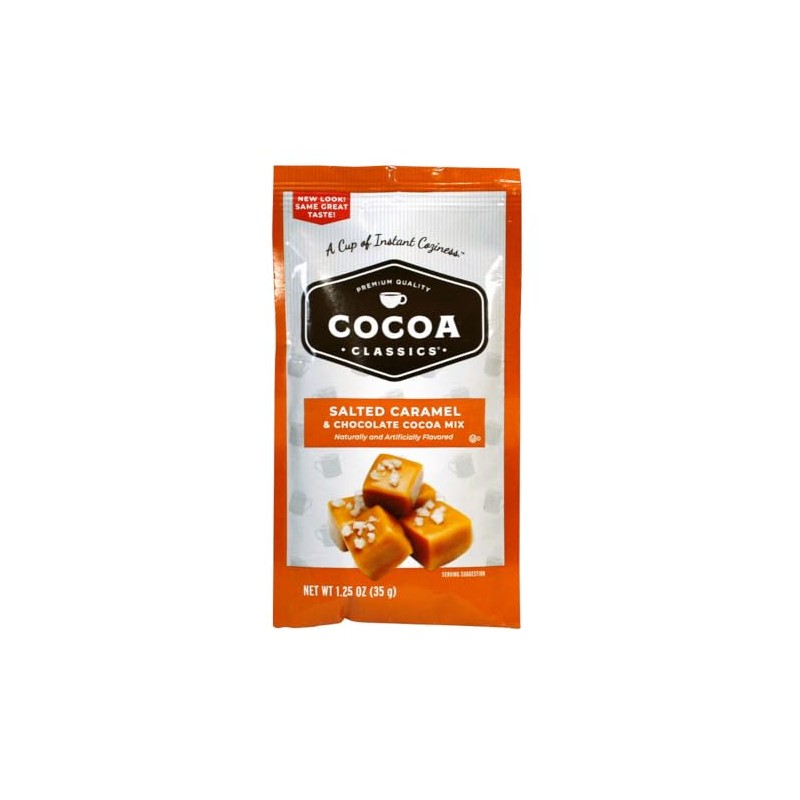 New Cocoa Classics Salted Caramel & Chocolate Cocoa Mix, 1.25