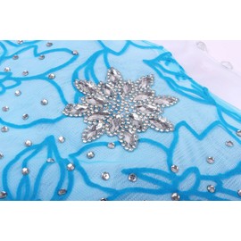 JerrisApparel Snow Party Dress Queen Costume Princess Cosplay Dress Up (2-3 Years, Elsa with Accessories)