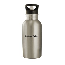 Molandra Products The Drumfather - 20oz Stainless Steel Water Bottle, Silver