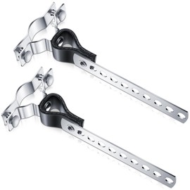 Geetery 4 Pcs Exhaust Hangers Muffler Hanger Swivel Tail Pipe Universal Exhaust Tailpipe Hanger Heavy Duty Tailpipe Muffler Bracket Flexible Swivel (Rv Style,Silver)