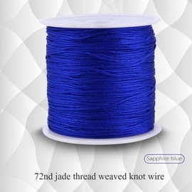 Haofy Nylon Beading Thread String Chinese Knot Cord Rattail Macrame Thread for DIY Jewellery Making