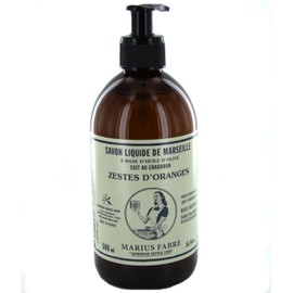 Marius-Fabre Marseille Liquid Soap, with Orange Zest Essential Oils 500ml