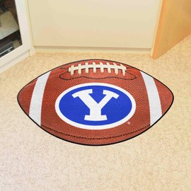 FANMATS 3276 BYU Cougars Football Rug - 20.5in. x 32.5in. | Sports Fan Home Decor Rug and Tailgating Mat