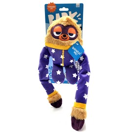BarkBox Slow Jams Dan Pajama Party Sloth Plush Squeaky Crinkly Dog Toy 13"