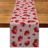 Nepnuser Strawberry Table Runner Summer Girl Baby Shower Birthday Party