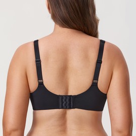 AISILIN Women's Minimiser Bra with Underwire, Large Sizes, Without Padding, Full Cups, black