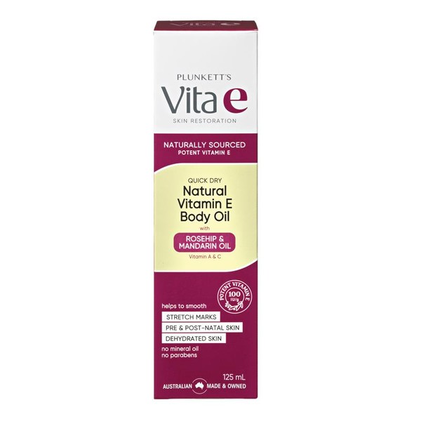 Plunkett's Vita E Natural Vitamin E Quick Dry Oil 125ml