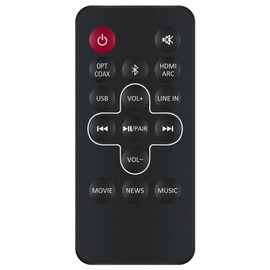 PERFASCIN Replacement Remote Control Fit for Hisense 2.0 Channel Sound Bar Home Theater System HS205 EN205A6H