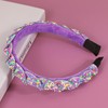 Gmmidea Candy Sprinkle Headbands for Girls Women Beaded Rhinestone Padded