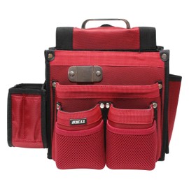 SK11 Takumi SC-11 Temporary Frame Carpentry Nail Bag, Ink Urn Pocket, Red