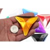 Allstarco 68mm Orange Hyacinth H125 Flat Back Triangle Acrylic Gems