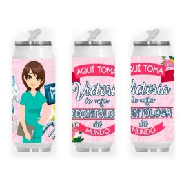 Termo Lata Doble Capa Aqui Toma Profesiones Medicina