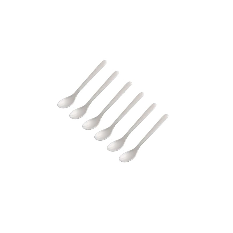 FACKELMANN Set of 6 egg spoons, breakfast spoons, 14 cm,