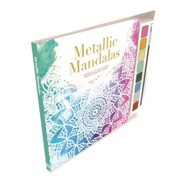 Metallic Mandalas: Watercolor Guidebook with 8 Paints and Brush Perfect for Beginners