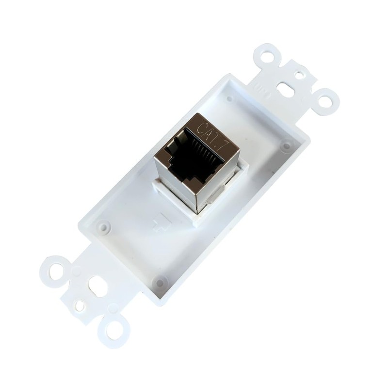 BOPLAT 1 Port Cat7 Ethernet Decora Insert Wall Plate -