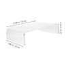 Operitacx Elevated Monitor Stand Acrylic Computer Riser Acrylic Laptop Stand