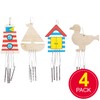 Baker Ross 4 Pack Wooden Beach Wind Chimes AT868 Great
